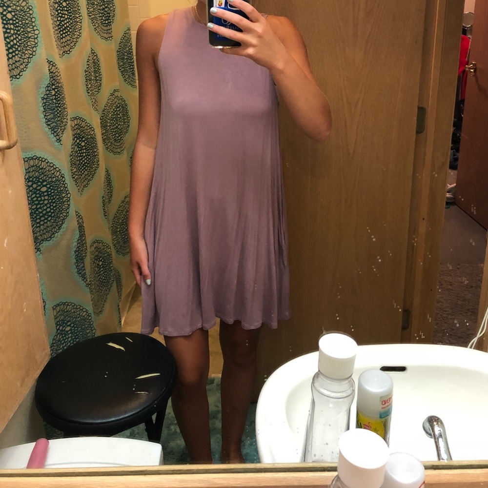 Lavender t shirt dress